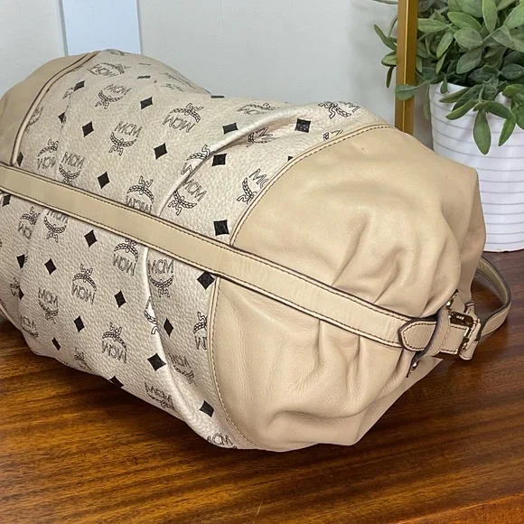 MCM Tan Monogram Satchel - Picture 16 of 16